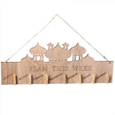Wooden Memo Board Blackboard Chalkboard Eid Mubarak Festival Decoration