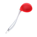 1pc silicone head stainless steel handle spoon cooking tool kitchen accesso Q9P9