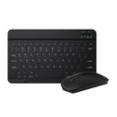 Compact Portable Bluetooth 10inch Keyboard Mouse Set for Tablet PC Laptops