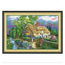 Village House - Stamped & Counted Cross Stitch Kits Handmade Home Decor DIY