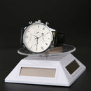 Solar Showcase 360 Turntable Rotating Jewelry Watch Ring Display Stand 037