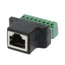 Ethernet RJ45 Female To Screw Terminal 8 Pin CCTV Digital DVR Adapter Co USU