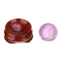 20mm Natural Amethyst Quartz Crystal Sphere Ball Healing Stone w/ Stand Gift