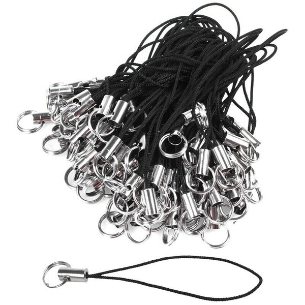 Lot of 100 Pieces Portable Lanyard in Nylon for Telephone Tether Cord of Ph K8Q3