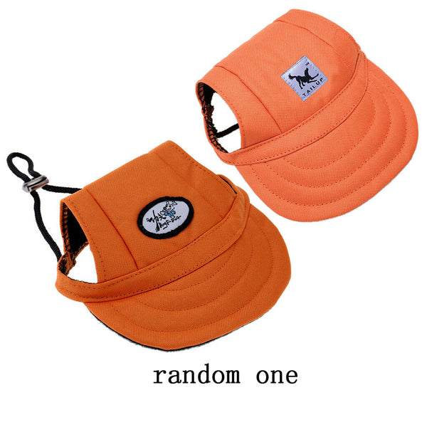 Set Of 2 Pet Dog Cat Kitten Baseball Hat Neck Strap Cap Sunbonnet S