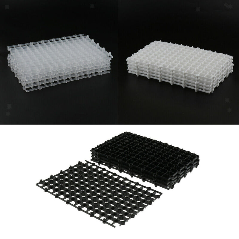5 Pcs Aquarium Bottom Isolation Board - Fish Tank Undergravel Filter Plate Clear
