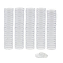 400pcs 19mm Plastic Transparent Round Coin Case Holder Capsules Container
