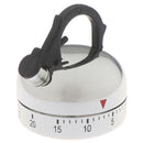 60 Minute Kitchen Timer Alarm Mechanical Teapot Shaped Timer Clock Counting T Nw