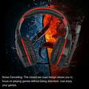 3.5mm Wired Gaming Headset LED Stereo Surround Headphone w/ Mic for PC PS4