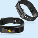 115PLUS Smart Bracelet Heart Rate Monitor Fitness Tracker Wristband (Black) A