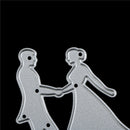 Elegant Dancing Couple Cutting Dies Stencil Scrapbooking Album Paper Card LJ