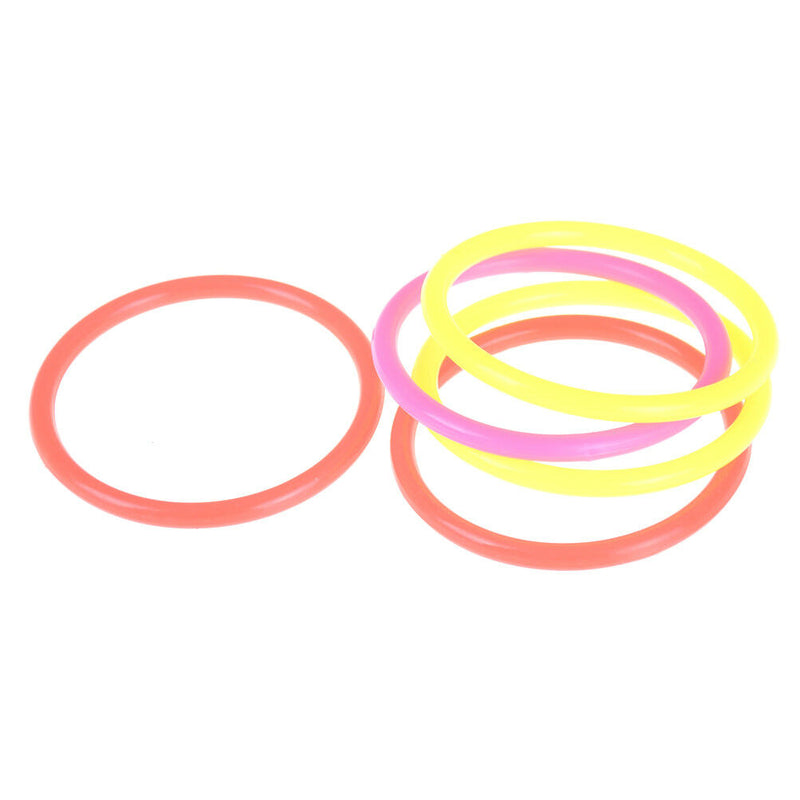 5pcs Toss Rings Circle Hoopla Game Fun Throw to Hook Kids Children Toys M&