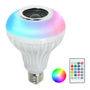 LED Light Bulb Bluetooth Speaker,E27/B22 Changing Lamp Wireless Stereo Audio