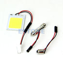 White T10 7W COB 48-LED BA9S Interior Light Panel Festoon Dome Car Bulb Lamp