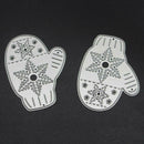 2pcs Gloves Snow Cutting Die Stencil Scrapbooking Craft Album Paper Card
