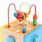 Activity Cube Toys Baby Montessori  Educational Wooden Bead Maze Shape Sorter