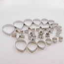 23pc Rose Cookie Cutter Stainless Steel Pastry & Biscuit Cutter Cake Mold P U4O3