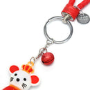 Lucky Mouse Key Chain Women Crown Rat Weave Keychain Trinket Charm KeyringsJR