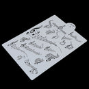 Musical Not Stencil for Celebration Wedding Cake Decoration Cookies PlasticMo JR