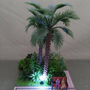 10Pcs Miniatures LED Light Train Railway Street Lamppost Landscape Layout
