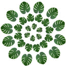 48 Pcs Tropical Party Decor Artificial Plant Tropical Monstera Leaves Simul U1T9