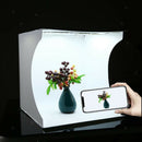 Studio Light Tent LED Photography 31x31cm Photo Box Portable Backdrop Mini Cube