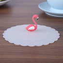 Transparent Bird Dust Proof Silicone Glass Cup Cover Suction Seal Lid Cap
