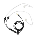 3.5mm Stereo Air Tube Wired Earphone Anti-radiation Binaural Headsets Noise