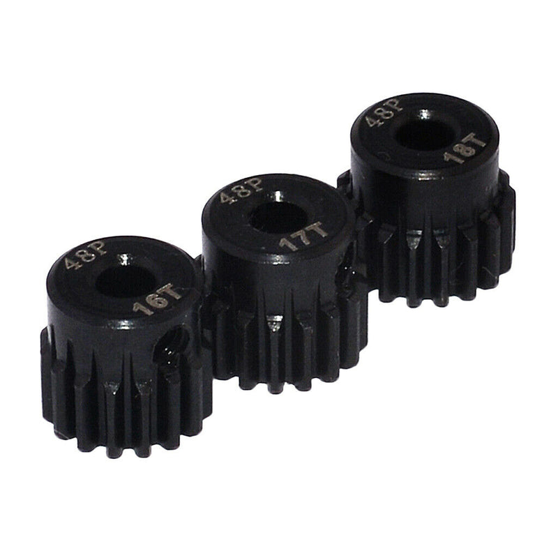 3pcs Gears Motor Gears Without Brush Steel [16T 17T 18T] 48DP RC Car