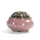 Ceramic Incense Burners Portable Porcelain Censer Buddhism Incense Holder H Y8A4