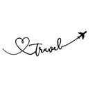 Cartoon Car Art Decorative Stickers Plane Travel Printed Auto Styling Decals