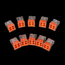 10Pcs PCT-104 wire connector for junction box 4 pin conductor terminal block BX