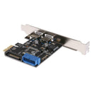 2 Port Usb 3.0 Pci-E Expansion Card External Usb3.0 Pcie Card Adapter With  O2J3