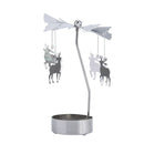 Spinning Rotary Metal Carousel Tea Light Candle Holder Stand Light Xmas Gif R8K4