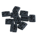 10pcs reinforced black plastic door hinges 40mm x 30mm B9O4