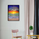Diamond Painting Beach Sunrise 5D DIY Full Round Drill Wall Picture 30x40cm