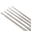 5 Pieces Set Of Hook Crochet Lace Work Crafts Knitting Tools Hat Gloves Alloy