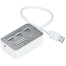 B3.0 Data Transmission Multifunctional Card Reader 3 Ports High Speed B Hub