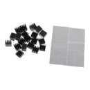 20pcs Aluminum LED/CPU/IC Chip  Sink Cooling Fin Radiator Pad 14x14x11mm