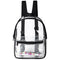 Fashion Lady Backpack Transparent Black Wild Student Bag Youth Backpack Y5F5