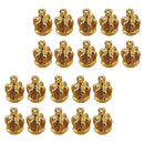 20 Pieces Golden Crowns Charms Pendants DIY Craft Jewelry Making
