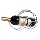 Snail Design Wine Bottle Steel Holder Rack Table Stand Decor