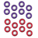 16 Pieces ABEC-11 Skateboard Bearing 8mm Longboard/Inline/Hockey/Roller
