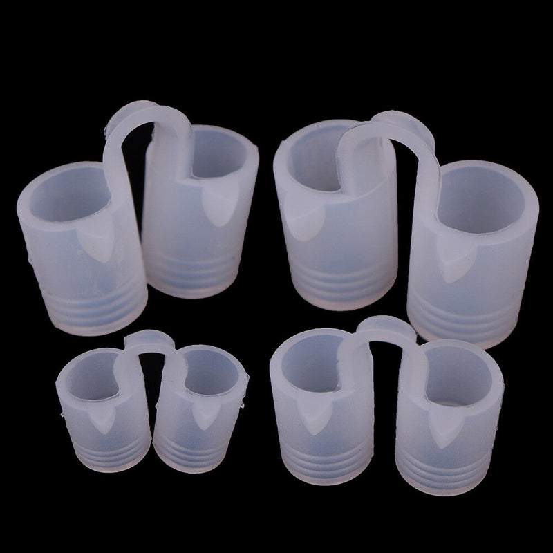 4x Mini anti snoring nose clips snore stopper snore relief breathe easy nasal Bj