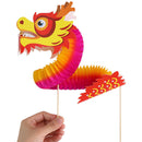 Chinese dragon art paper tumbling magic woven folk kids DIY christmas toysSJA â„–[