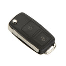 2 Buttons Flip Folding Remote Car Key Case Shell for Golf Passat Polo