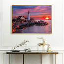DIY Lighthouse Cross Stitch 5D Full Square Drill Diamond Painting Art Craft A