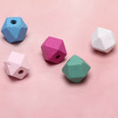 30Pcs/Set Wood Colorful Cone Geometric Loose Spacer Beads DIY Making Jewelry OZ