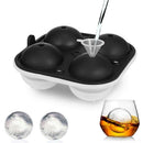 Ice Block Trays, Large Ice Sphere Mold Tray for Whiskey Ice Ball Maker with