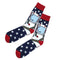 10x Mens Casual Cotton Stockings Breathable Crew Socks Bright Colors Hosiery
